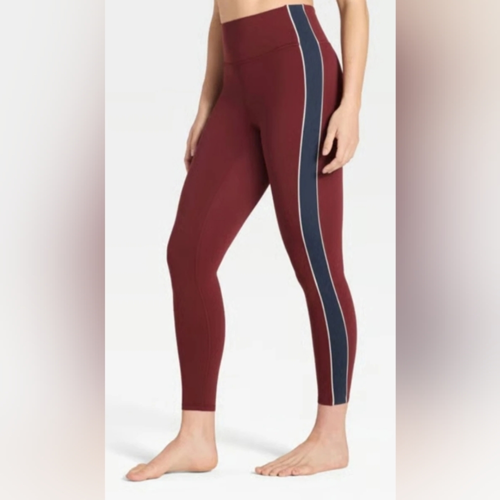 All in Motion Burgundy and Navy Leggings